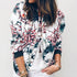 Outerwear & Coats Jackets Womens Ladies Retro Floral Zipper Up Bomber Outwear Casual coats and jackets women - menochic